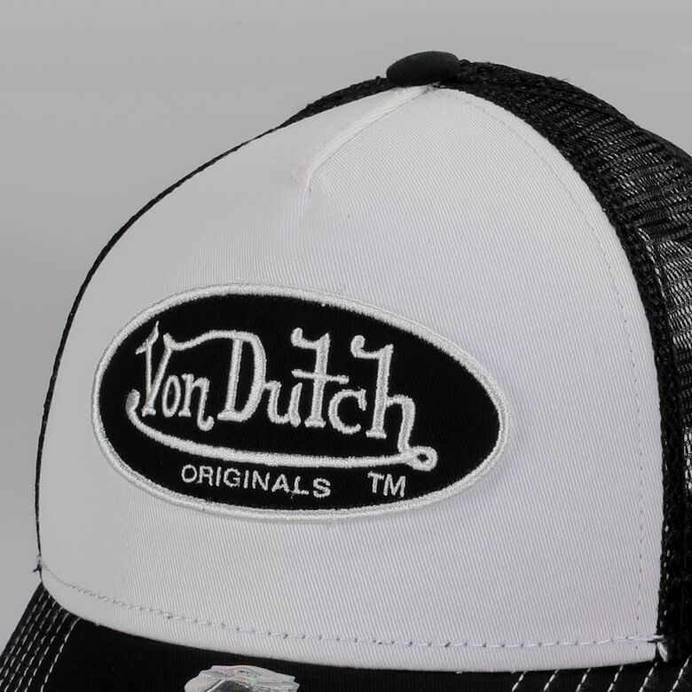 von dutch shop Von Dutch Originals -Trucker Boston Cap, white/black F0817666-01182